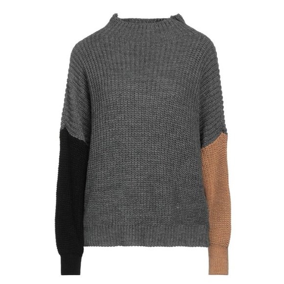 NWT New $262 BIANCOGHIACCIO Colorblock Wool Blend Sweater Size M Made In Italy - Picture 2 of 11